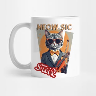 Cat Violinist: "Violinist Meow-ster" Mug